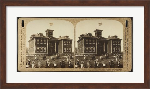 Framed White Oak Cotton Mill School. Greensboro, N.C Print