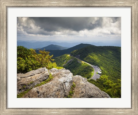 Framed Blue Ridge Parkway Craggy Gardens Scenic Mountains Asheville NC Print