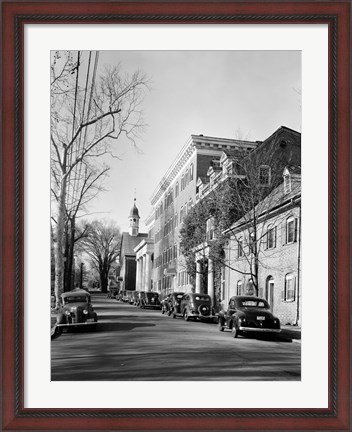 Framed Salem College, General View, Salem Square, Winston-Salem, Forsyth County, NC Print