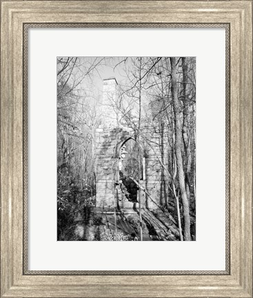 Framed McCulloch Gold Mill, Copper Branch Guilford County, North Carolina Print