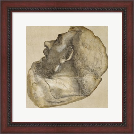 Framed Cartoon of the Head of Saint James Print