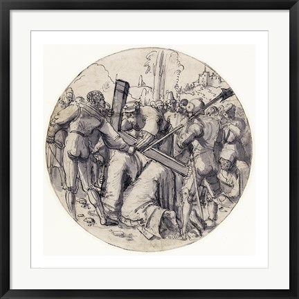 Framed Christ Carrying the Cross Print