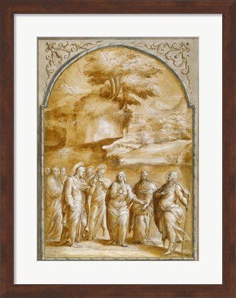 Framed Christ and the Canaanite Woman Print