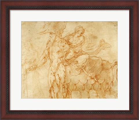 Framed Centaur and Lapith Print