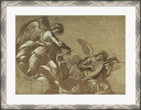 Framed Angel Musicians Print