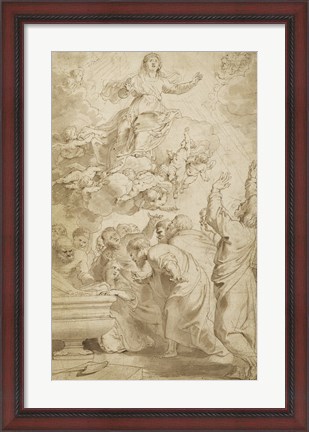 Framed Assumption of the Virgin Print