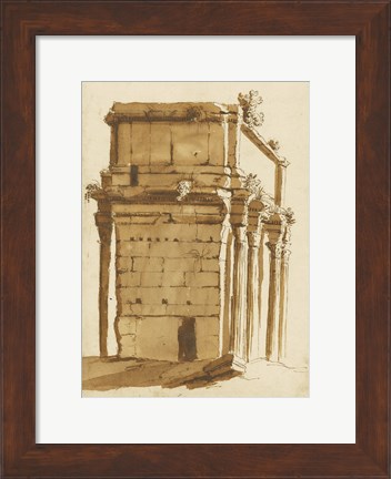 Framed Arch of Septimius Severus Print