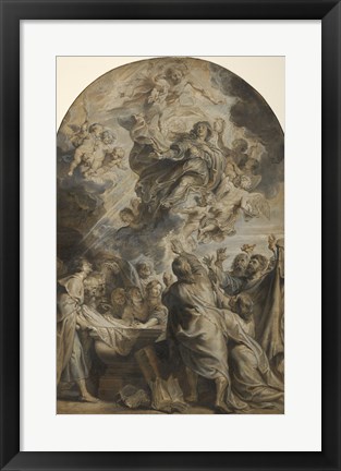 Framed Assumption of the Virgin Print