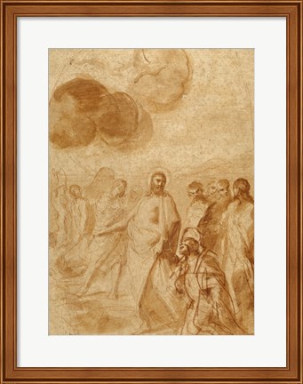 Framed Christ&#39;s Command to Saint Peter, Feed My Sheep Print