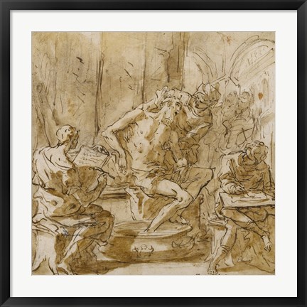 Framed Death of Seneca Print
