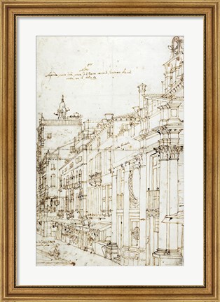 Framed Campo San Basso: The North Side with the Church Print