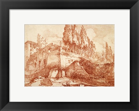 Framed Ruins of an Imperial Palace, Rome Print
