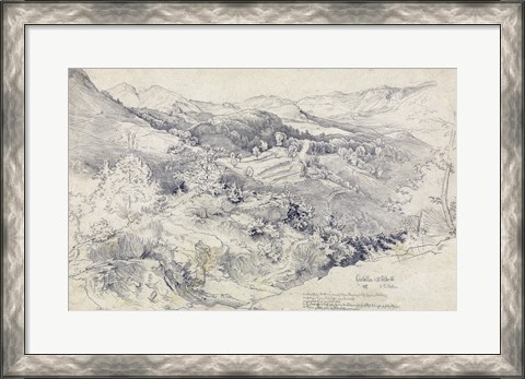 Framed View from Civitella Print
