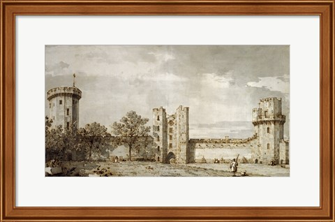 Framed Warwick Castle: The East Front from the Courtyard Print