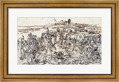 Framed Napoleon at the Battlefield of Eylau Print