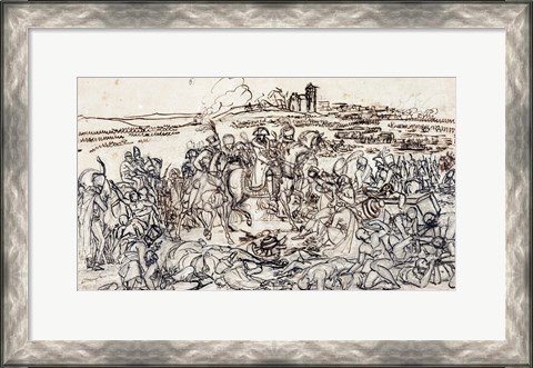 Framed Napoleon at the Battlefield of Eylau Print