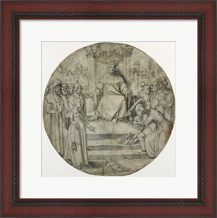 Framed Judgment of Solomon Print