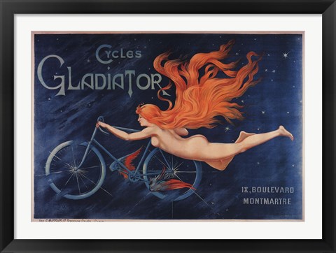 Framed Gladiator Cycles Print