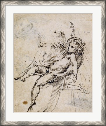 Framed Studies of the Madonna and Child Print