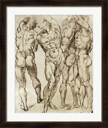 Framed Nude Studies Print