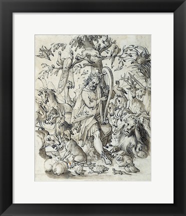 Framed Orpheus Charming the Animals Print