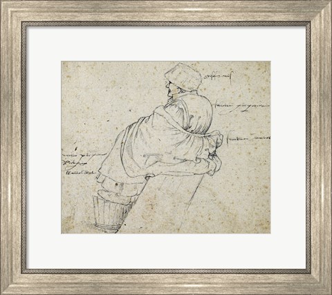Framed Seated Woman Print