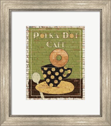 Framed Polka Dot Cafe Print