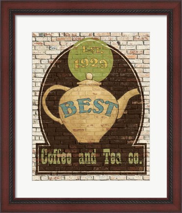 Framed Best Coffee and Tea Print