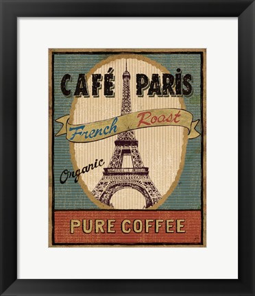 Framed Coffee Blend Label II Print