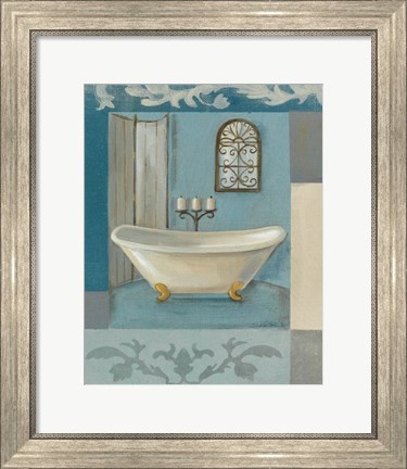 Framed Antique Bath I Print