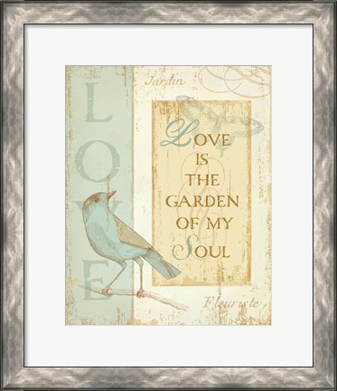 Framed Secret Garden I Print
