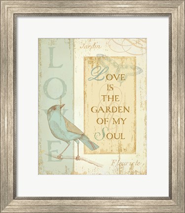 Framed Secret Garden I Print