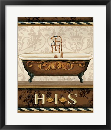Framed Bourgoisie Bath I Print