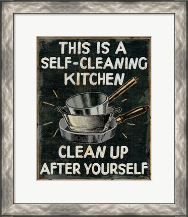 Framed Self Cleaning Kitchen Print