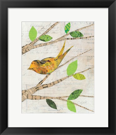 Framed Birds in Spring II Print