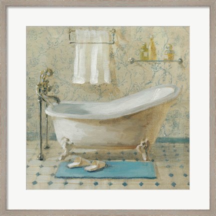 Framed Victorian Bath III Print