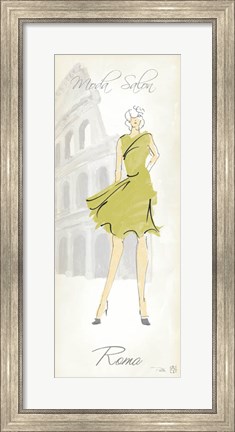 Framed Fashion Lady IV Print