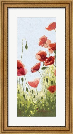 Framed Mountain Poppies II Print