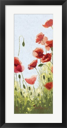 Framed Mountain Poppies II Print