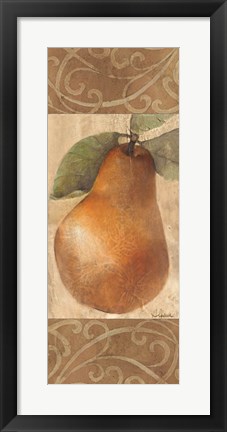 Framed Patterned Pear Print