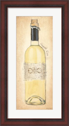 Framed Grand Cru Blanc Bottle Print