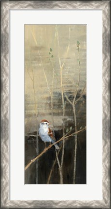 Framed Sparrows at Dusk I Print