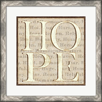 Framed H is for Hope Print