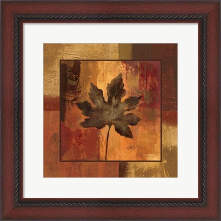 Framed October Leaf I Print