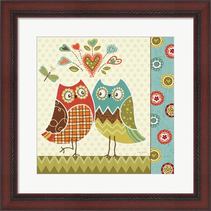 Framed Owl Wonderful II Print