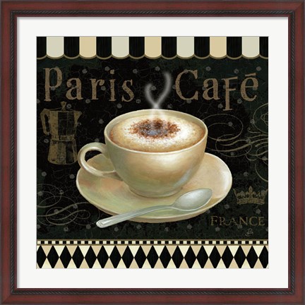 Framed Cafe Parisien III Print