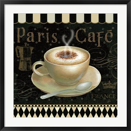 Framed Cafe Parisien III Print