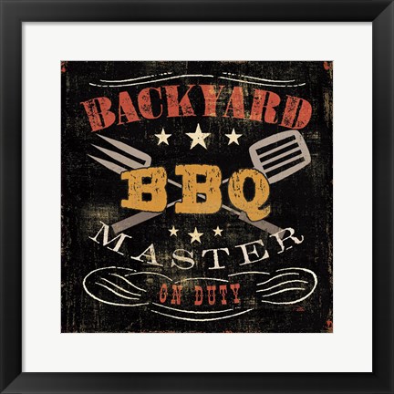 Framed Backyard BBQ Print