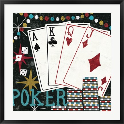 Framed Vegas - Cards Print