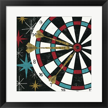 Framed Vegas - Darts Print